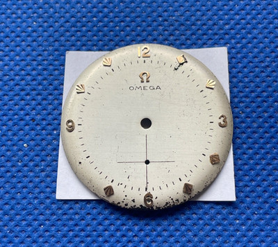 Genuine Omega JUMBO dial 33,4 mm for caliber 265-266-267-269 1950's(1/16287)