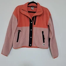 THE NORTH FACE Women Cragmont Coral Black Fleece Jacket-Size XS