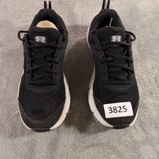Under Armour Charged Assert 10 Kids 7Y Black White Running Shoes 3026182-001