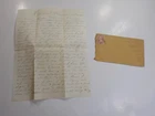 Civil War Letter 1862 For Love Or Money Fight Secession Quincy Pennsylvania VTG