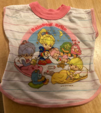 Vintage Rainbow Brite Baby Toy Doll Shirt Night Gown 1983 Sprite Bates-Jama