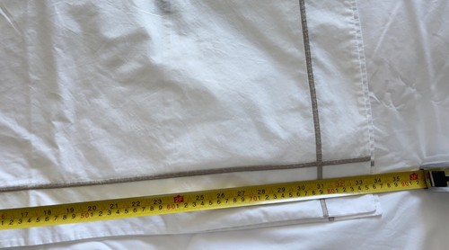 PAIR Yves Delorme PARIS ATHENA Sham 100% Cotton Taupe Pierre Embroidered FRANCE - Picture 10 of 14