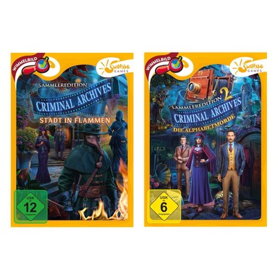 Criminal Archives 1 2 PC Wimmelbild Spiele auf Disc zur Auswahl NEU&OVP