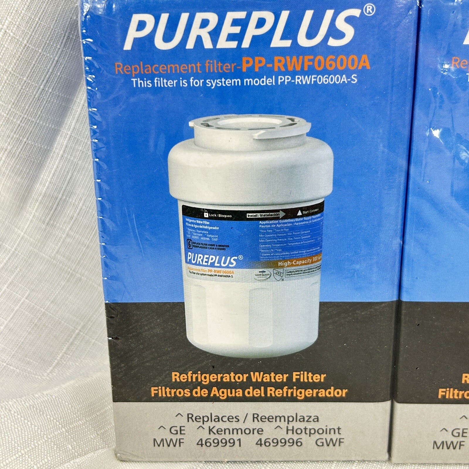 Lot of 3 PUREPLUS GE Kenmore Replacement Water Filter PPRWF0600A
