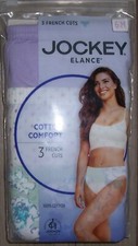 3 JOCKEY Elance 100 Combed Cotton French Cuts Panties Size 6 or 10