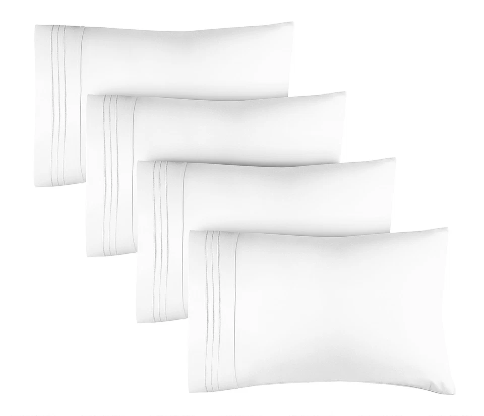 Pillow Cases Set of 4, Hotel Quality Soft Microfiber Pillow Covers by CGK Linens - Image 3 of 3