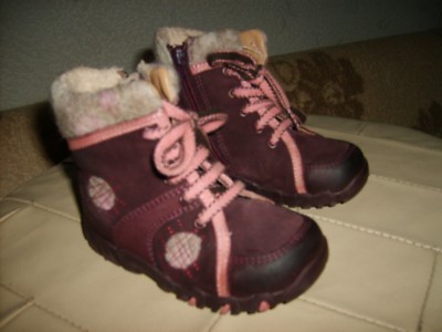 elefanten® Kinder Mädchen Reißverschluss Warm Schuhe Echtleder