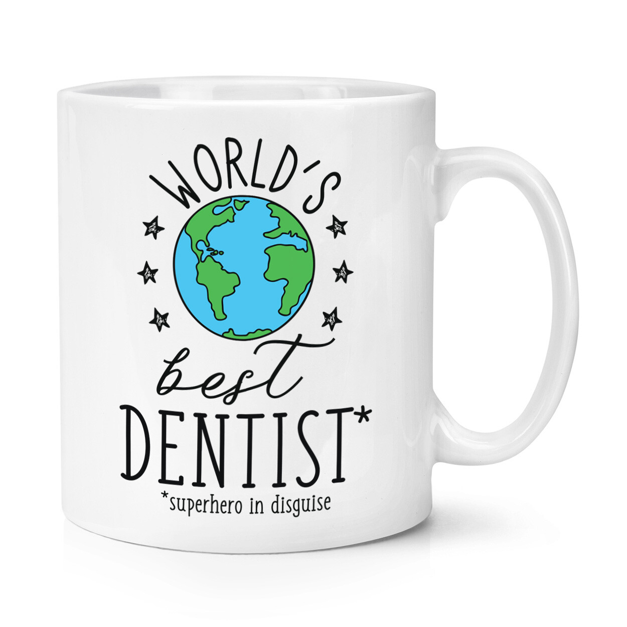 World's Best Dentist 10oz Mug Cup Funny Joke Favourite Teeth