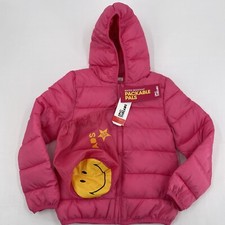 Epic Threads Girls Puffer Jacket Size 6X Packable With Bag