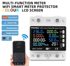Circuit Breaker Power Meter Over/Under Voltage Energy Temperature Relay Switch 
