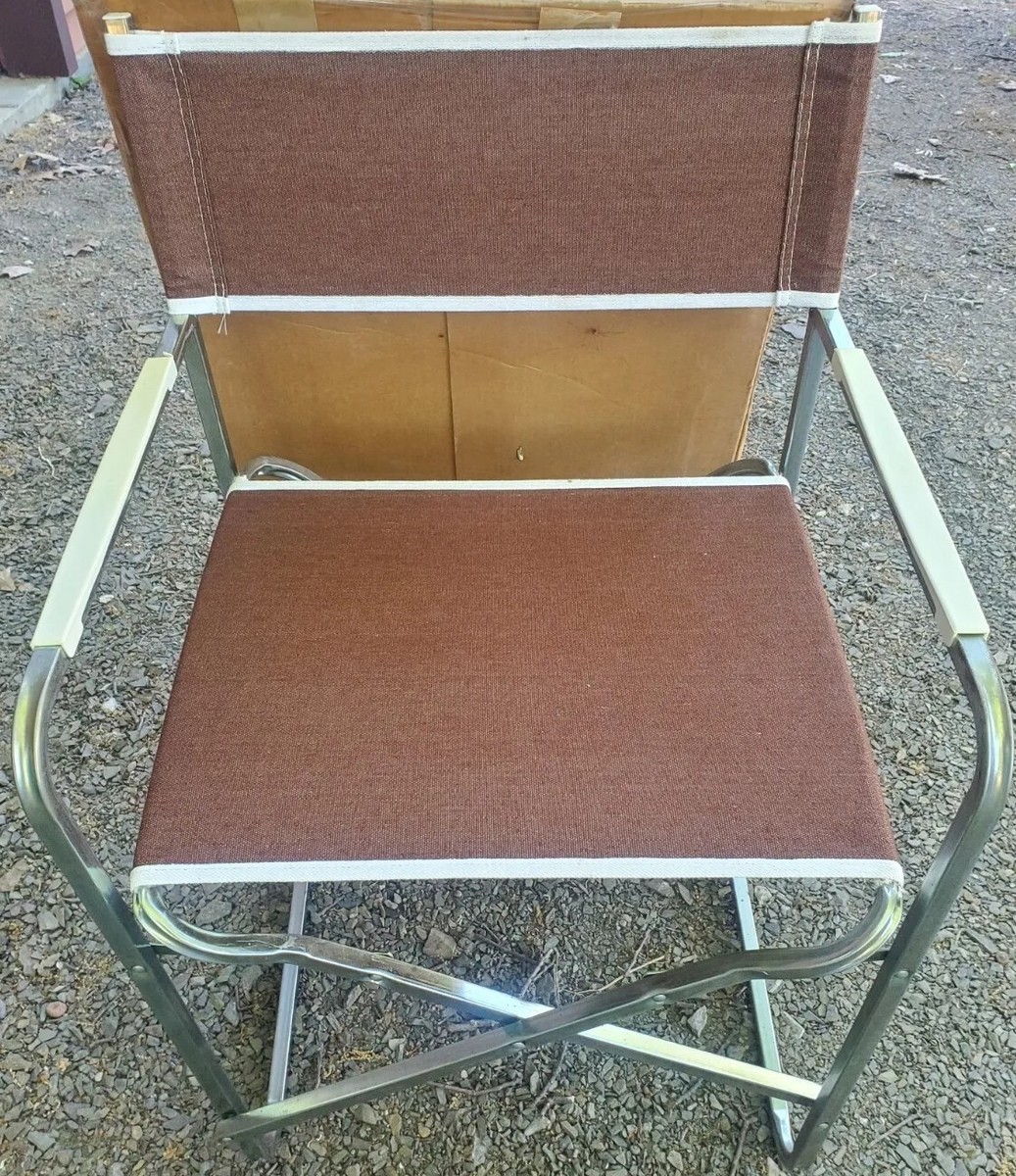 Pair of Matching Lerolin Vintage Folding Chairs In Boxes
