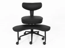 ELECWISH Criss Cross Legged Chair w/ Wheels Armless Swivel Office Desk Chair