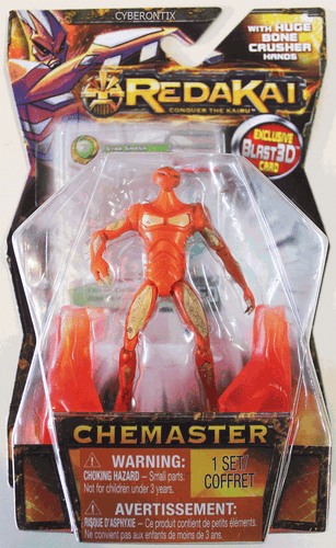 Redakai Action Figure CHEMASTER Booster Pack Toy Bone Crusher Hands NEW 2011 - Picture 1 of 2