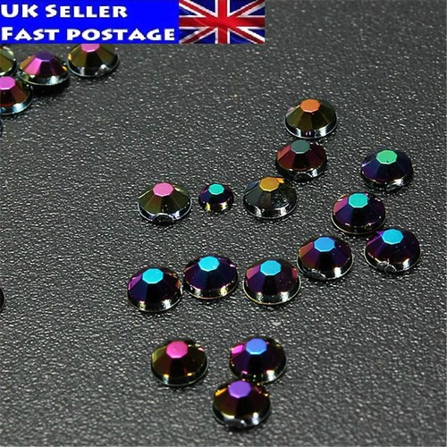 300Pcs New Fashion 3D Crystal Gem Glitters Rhinestones Nail Art Tips Decoration - Foto 3 di 3
