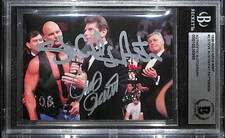 Pat Patterson & Stone Cold Steve Austin Signed 1998 DuoCards WWF Card #2 BAS COA