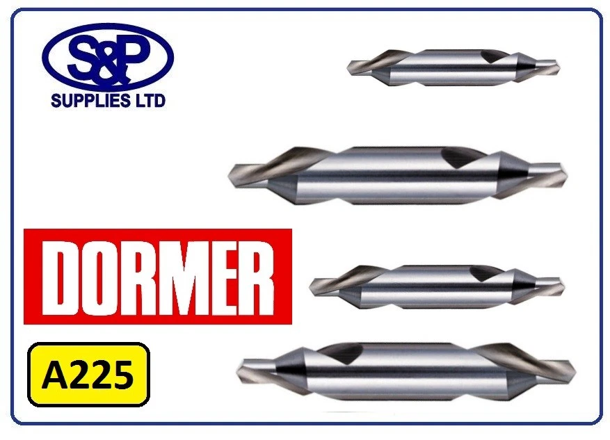 DORMER A225 CENTRE DRILL BS5, BS4, BS3, BS2 & BS1 QUALITY DORMER PRODUCT A225