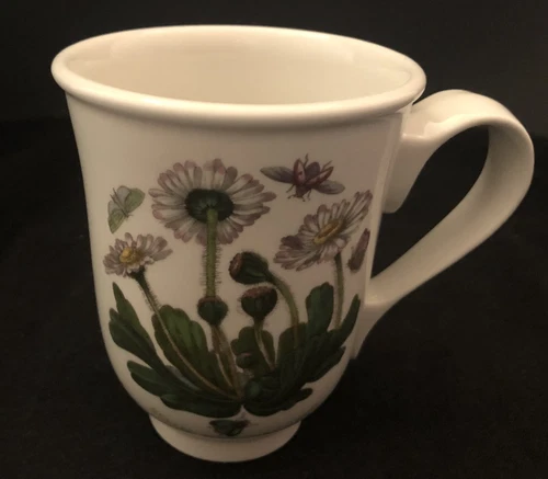 Portmeirion Botanic Garden 8 oz Footed MUG Daisy Pattern England Mint