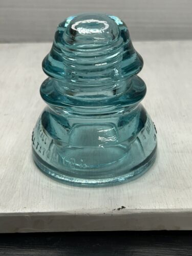 Gorgeous Icy Blue Vintage Whitall Tatum Co No 1 Glass Insulator. Great Cond. - Picture 18 of 18