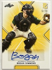 2021 LEAF PERFECT GAME BOGAN SIMMONS AUTO 5/20