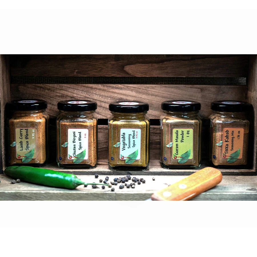 Juego de 5 mezclas de especias indias condimento especias indias de alta calidad Foto 3 de 3