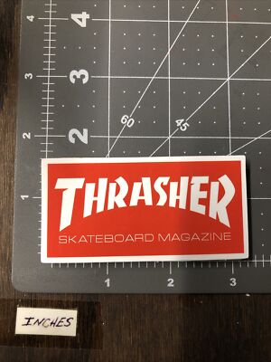 Thrasher Magazine Glossy Skateboard Laptop Decal Sticker Gloss1