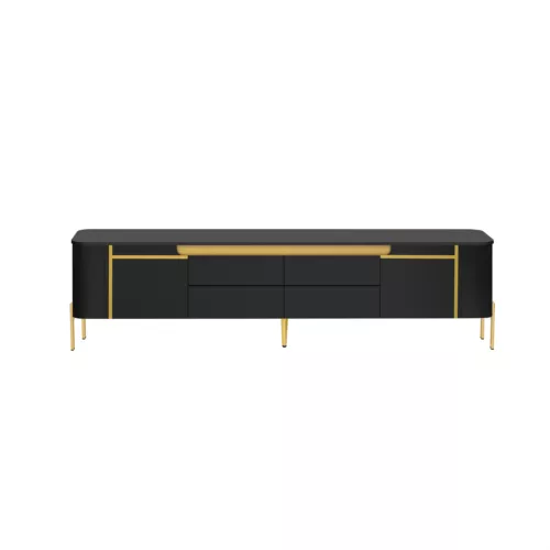 TV Stand Entertainment Center TV Media Console with 4 Drawers for TVs up to 80'' - Picture 43 of 48