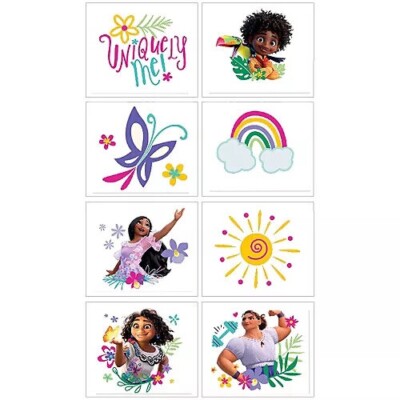 1 pack Disney Encanto Tattoos 8 CT 2'' EACH Mirabel Louisa Isabella