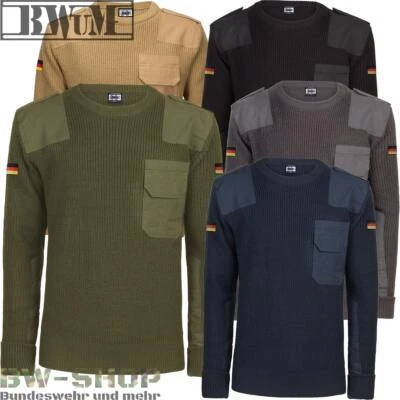 BWuM BUNDESWEHR PULLOVER MIT FLAGGEN BW PULLI WINTER ARMY ARMEE ARBEITSPULLOVER
