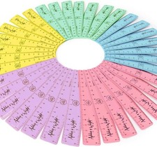 Ashton and Wright 6 Inch / 15cm Rulers Shatter Resistant Pastel 50 Pack