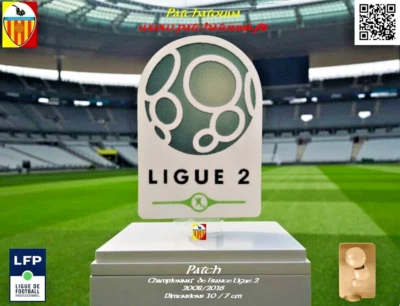 Badge Patch France 2008/16 Ligue 2 Maillot foot OM Monaco Brest Nantes Auxerre