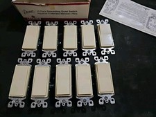 Leviton Decora 15 Amp Single-Pole AC Quiet Switch, Ivory 10-Pack 