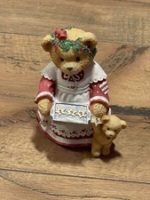 Cherished Teddies 1995 AMANDA "Here's Some Cheer to Last the Year" Xmas Figurine