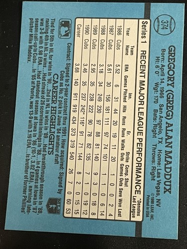 Greg Maddox You Pick Upper Deck, Donruss, Fleer, Pinnacle, Score .99c - Picture 10 of 32