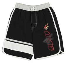 Outerstuff Arizona Coyotes NHL Boys Youth (8-20) Swim Shorts, Black