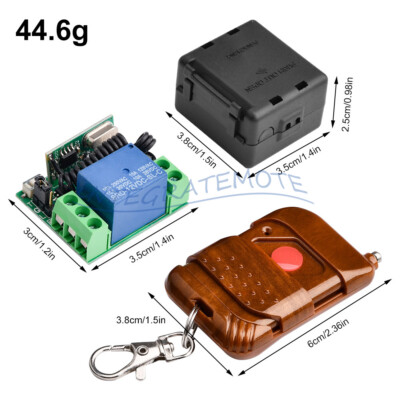 DC 12V 315MHz 1 Channel Wireless Remote Control Switch Transmitter + Receiver