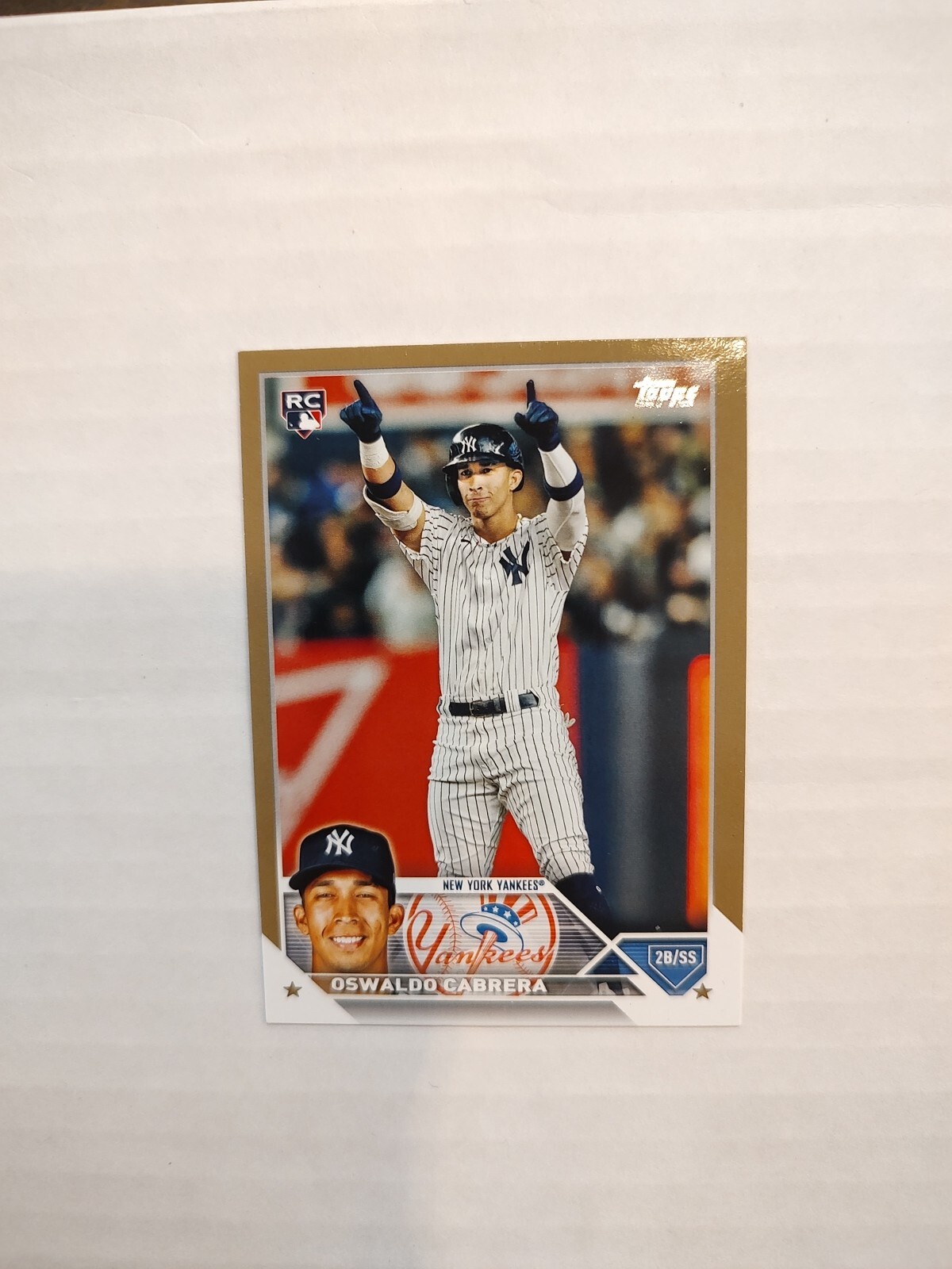 2023 Topps Series 2 - Gold #487 Oswaldo Cabrera /2023 (RC)(JGA)