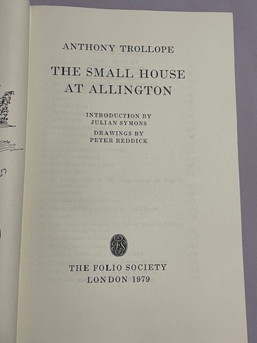 The Small House at Allington by Anthony Trollope Folio Society - Vintage 1864 - Picture 5 of 6