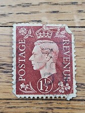 Great Britain Stamp King George VI 1 1/2d Used 283