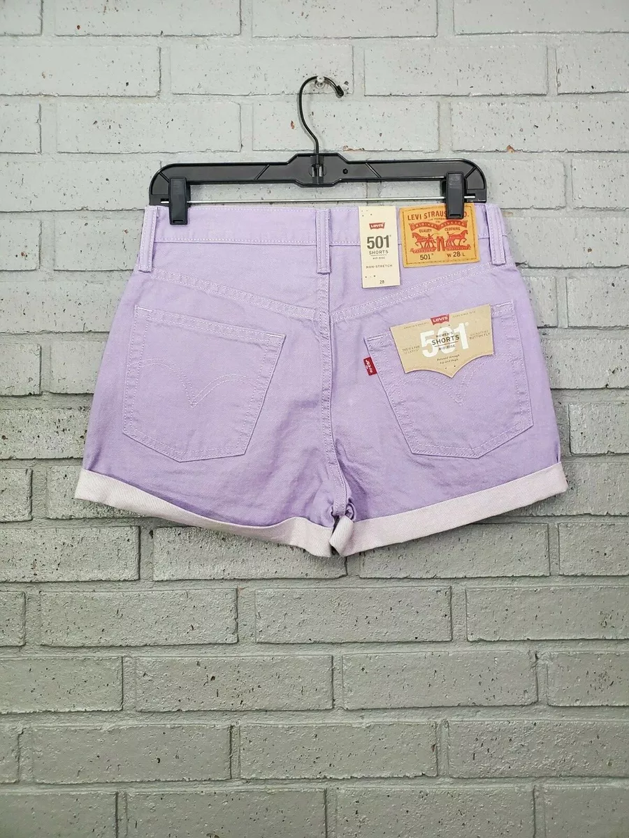 Purple levi shorts clearance