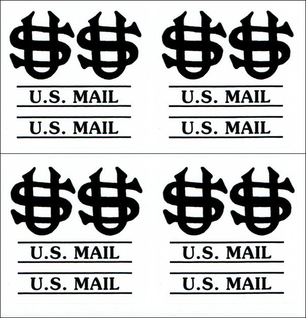 US Mail Post Office Box Door DecalsBlack eBay