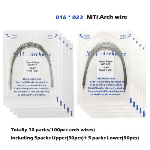 100PCS Dental Orthodontic Arch Wire Niti Round Rectangular Natural Ovoid Form - Picture 35 of 61