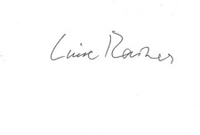 Luise Rainer autograph signed 10x15 cm index card