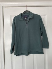 Patagonia Micro D 1/4 Zip Pullover Fleece Sweater Womens Size S Rare Green
