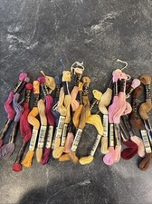 Stickgarn MEZ Lot 25 Stück  Baumwollgarn viele Farben hunderte Meter neu #1