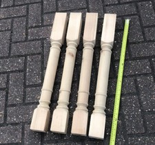 4 Wooden Pine Farmhouse Priory Table Legs 70mm W X 700mm Tall pine Table Legs x4