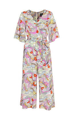 Hell Bunny Jumpsuit Happy Daze Retro Vintage 60er 70er Blumen Playsuit Overall