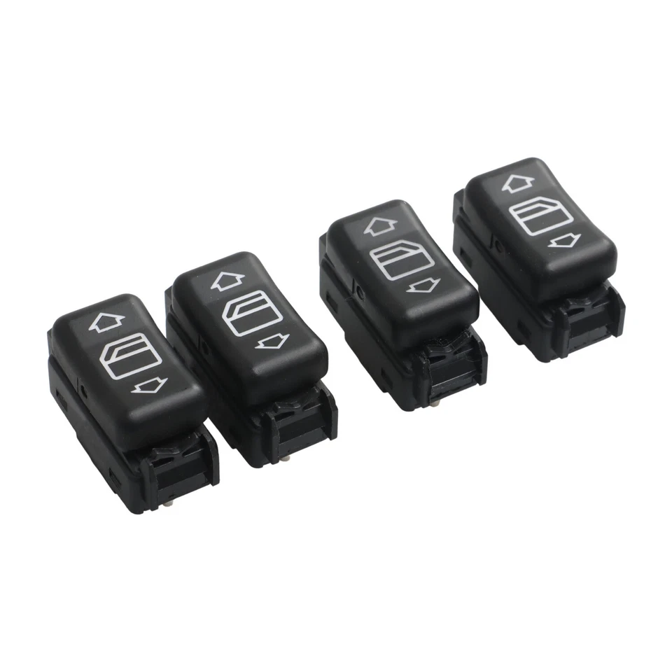 Interruptor de ventana eléctrica de consola de 4 piezas apto para Mercedes-Benz 260E 1987-1989 Foto 2 de 4