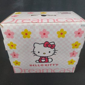 SEGA Dreamcast HELLO KITTY PINK Console set (HKT-3000),Pad,Keyboard,Box, Working
