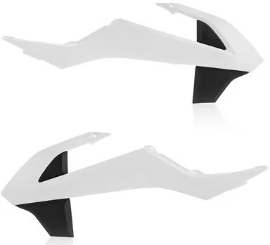 Acerbis Radiator Shrouds - Белый/Черный Мотоцикл Dirt Bike 2449701035 73-1695 - Изображение 2 из 4