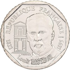 [#137949] France, 2 Francs, Louis Pasteur, 1995, MDP, Pattern, Nickel, MS